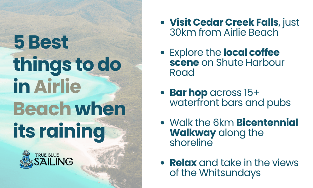 best things to do in airlie beach when its raining infographic