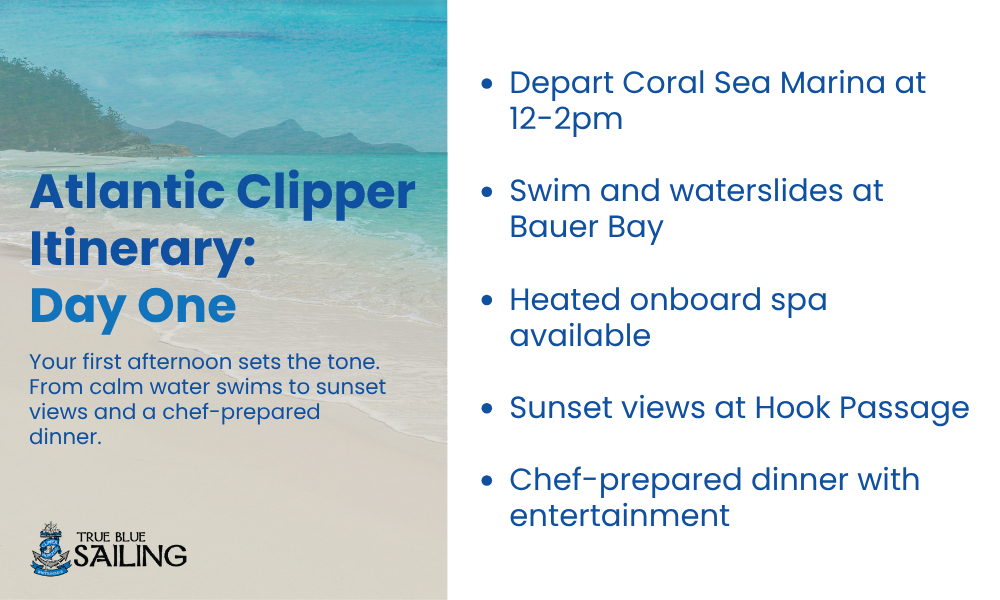 atlantic clipper itinerary day one